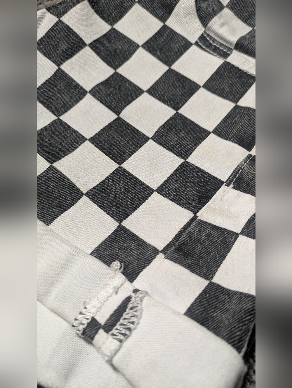 Almost Famous Black and White Checkerboard Shorts - Picture 7 of 8